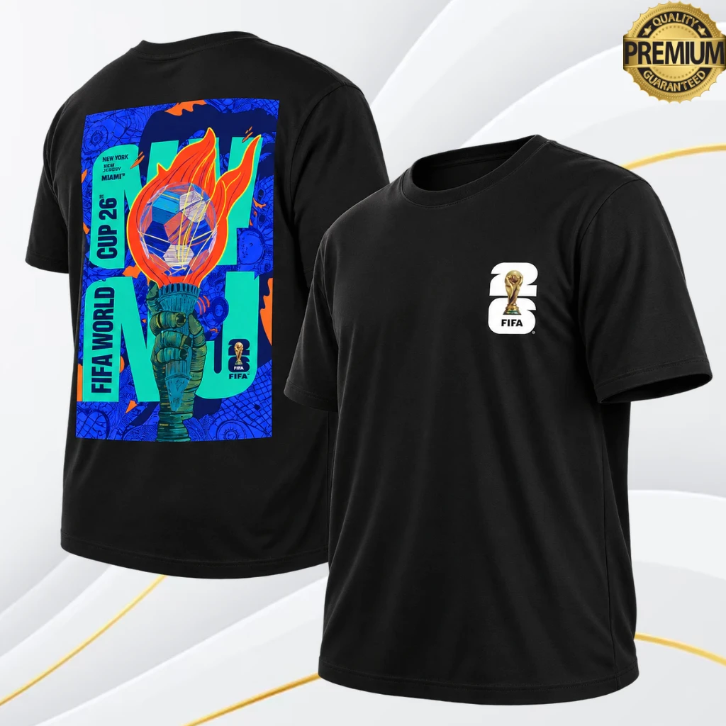 FIFA World Cup 2026 New York New Jersey Host City Poster T-Shirt