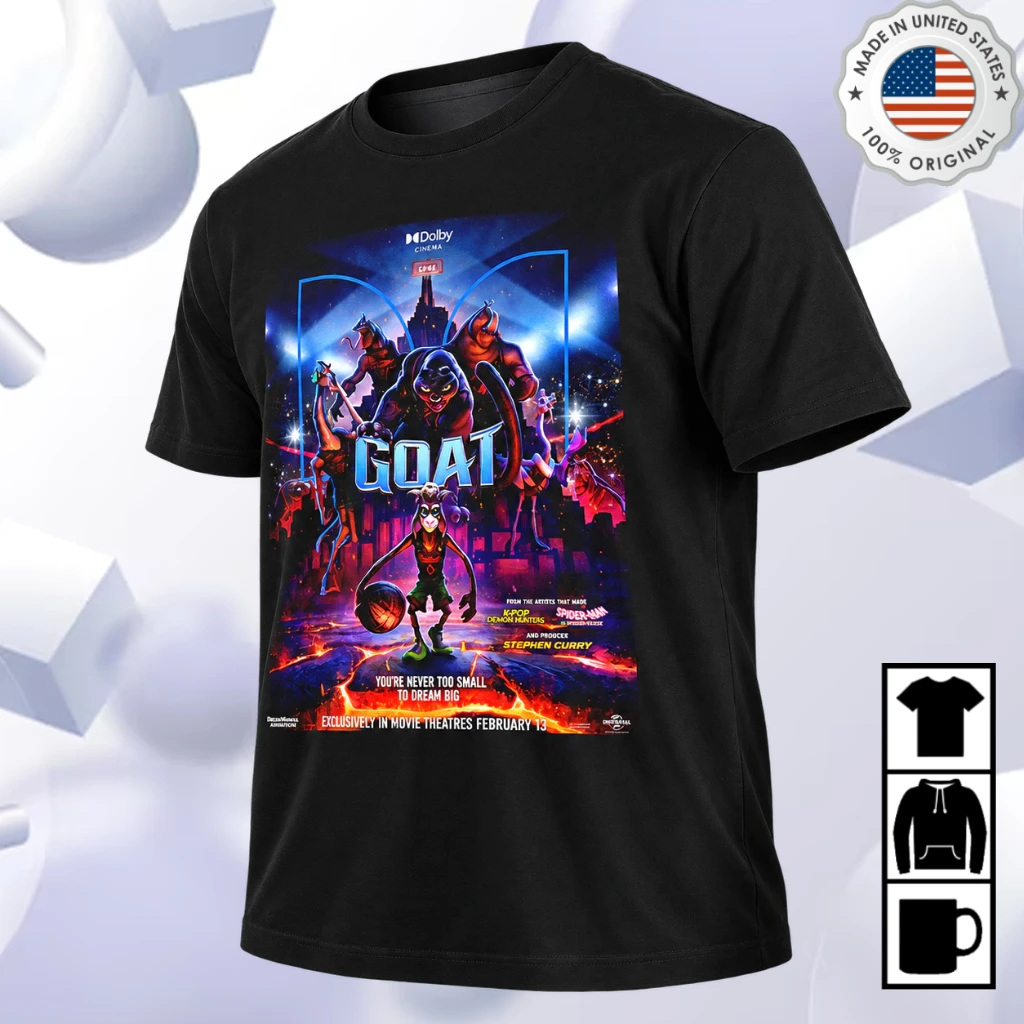 GOAT Movie Dolby Poster February 13 2026 T-Shirt