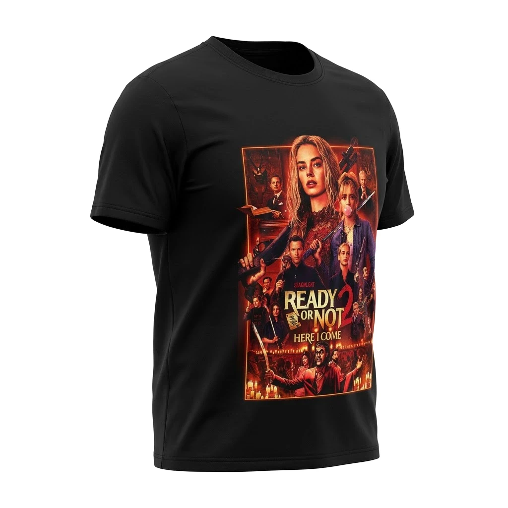 Ready Or Not 2 Here I Come Movie Poster T-Shirt