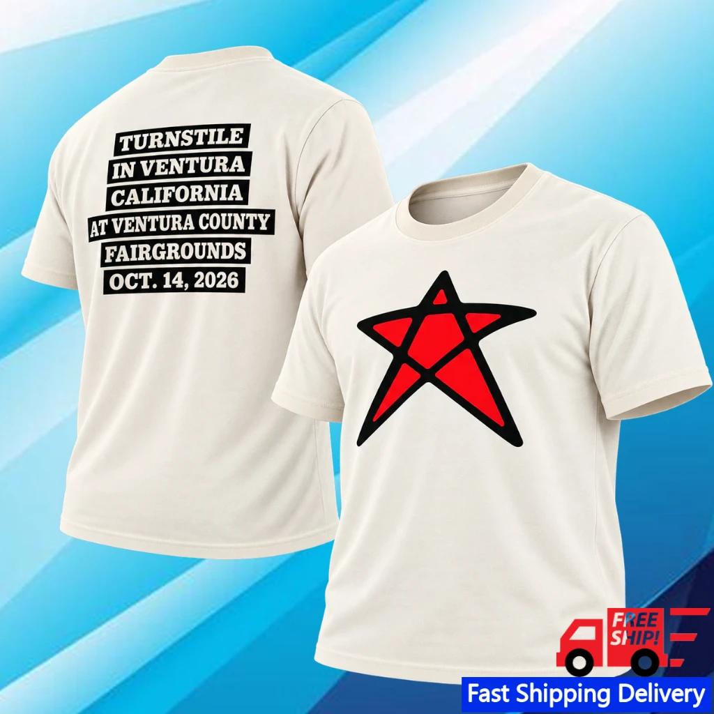 Turnstile Ventura CA Exclusive Event T-Shirt October 14 2026